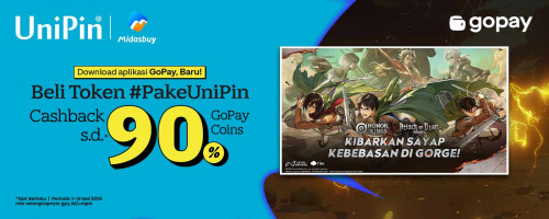 Kolaborasi Honor of Kings dan Attack on Titan Telah Hadir! Top Up Pakai GoPay Ekstra Cashback 90%!